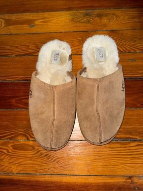 UGG Tan Suede Slip-On Slippers